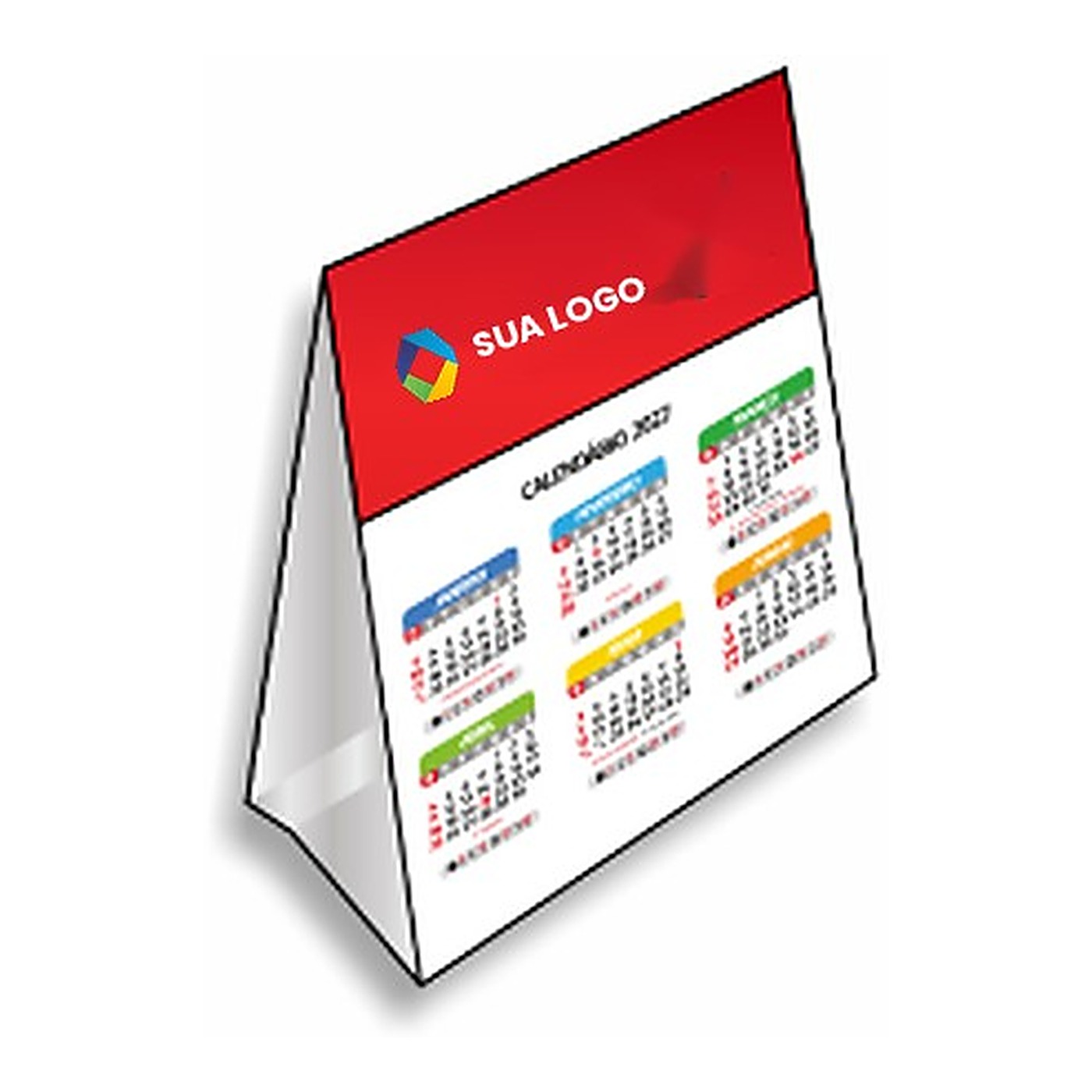 Calendário de Mesa personalizado com a marca do cliente
