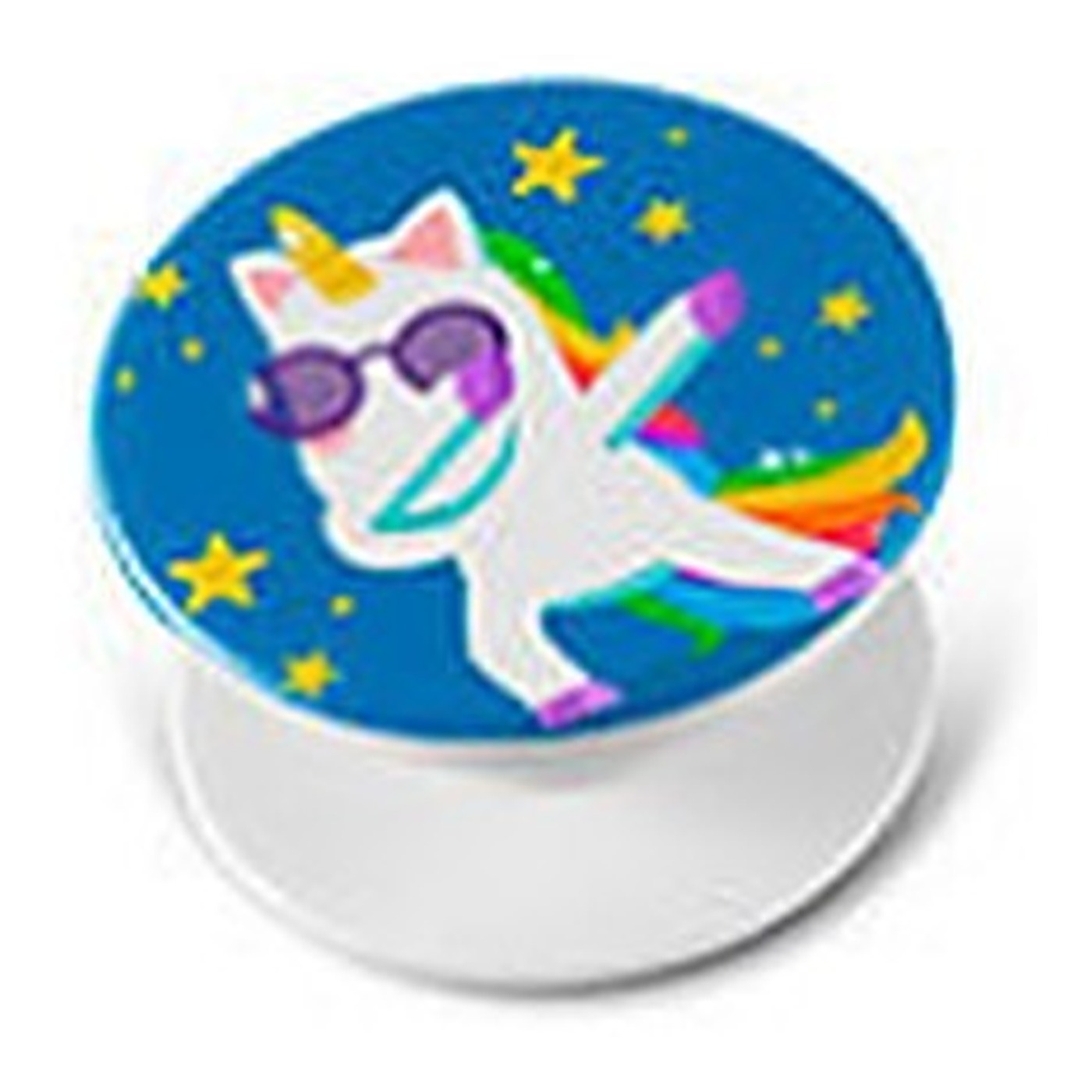 Pop Socket Branco personalizado com a marca do cliente